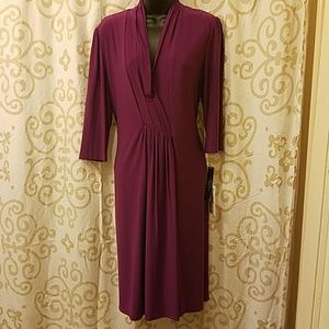 Tahari Arthur S. Levine Purple Dress