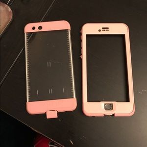 iPhone 6+ life proof nude pink case