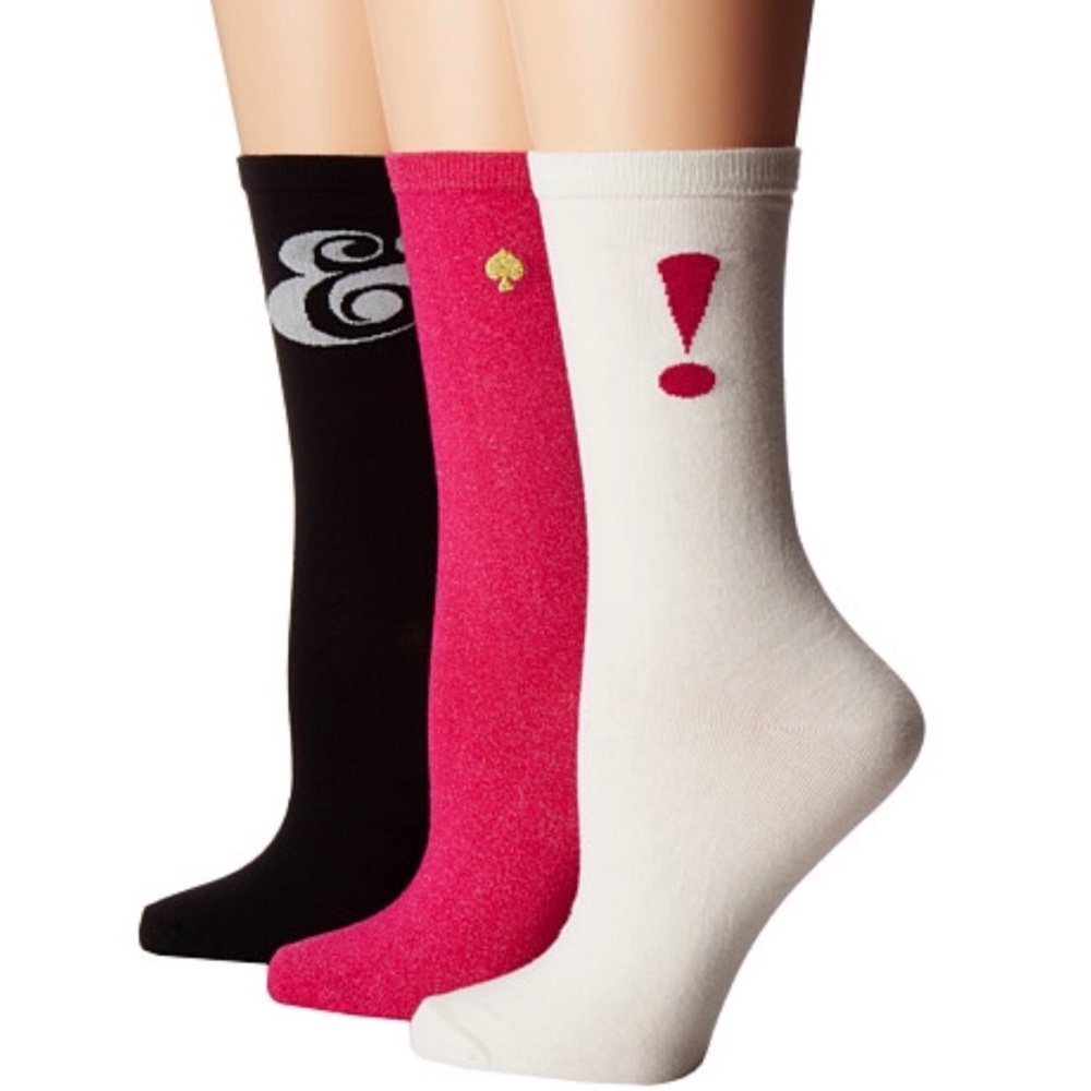 Kate spade ❗♠️ & 3 - pair crew socks