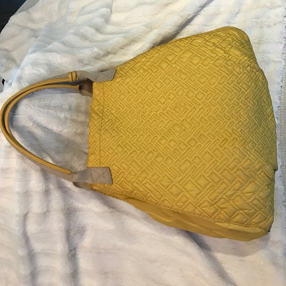 Cole Haan Signature Weave Nylon Tote in Yellow