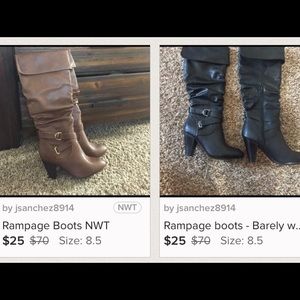 2 pairs of Rampage Boots - Black & Brown!