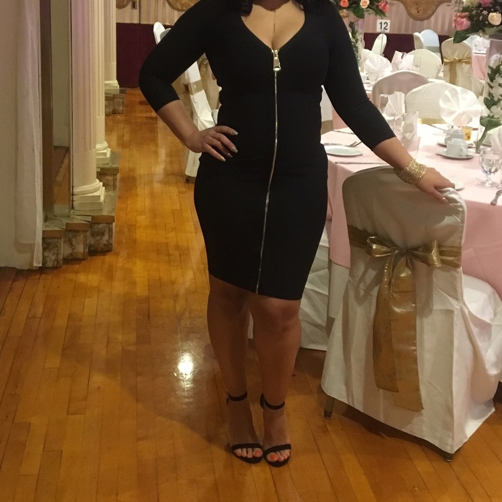 Black bandage dress