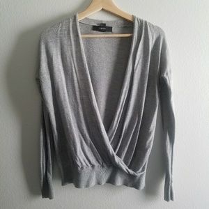 Long sleeves gray wrap| Forever 21🖤