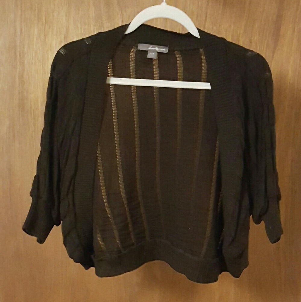 Forever 21 black short cardigan small