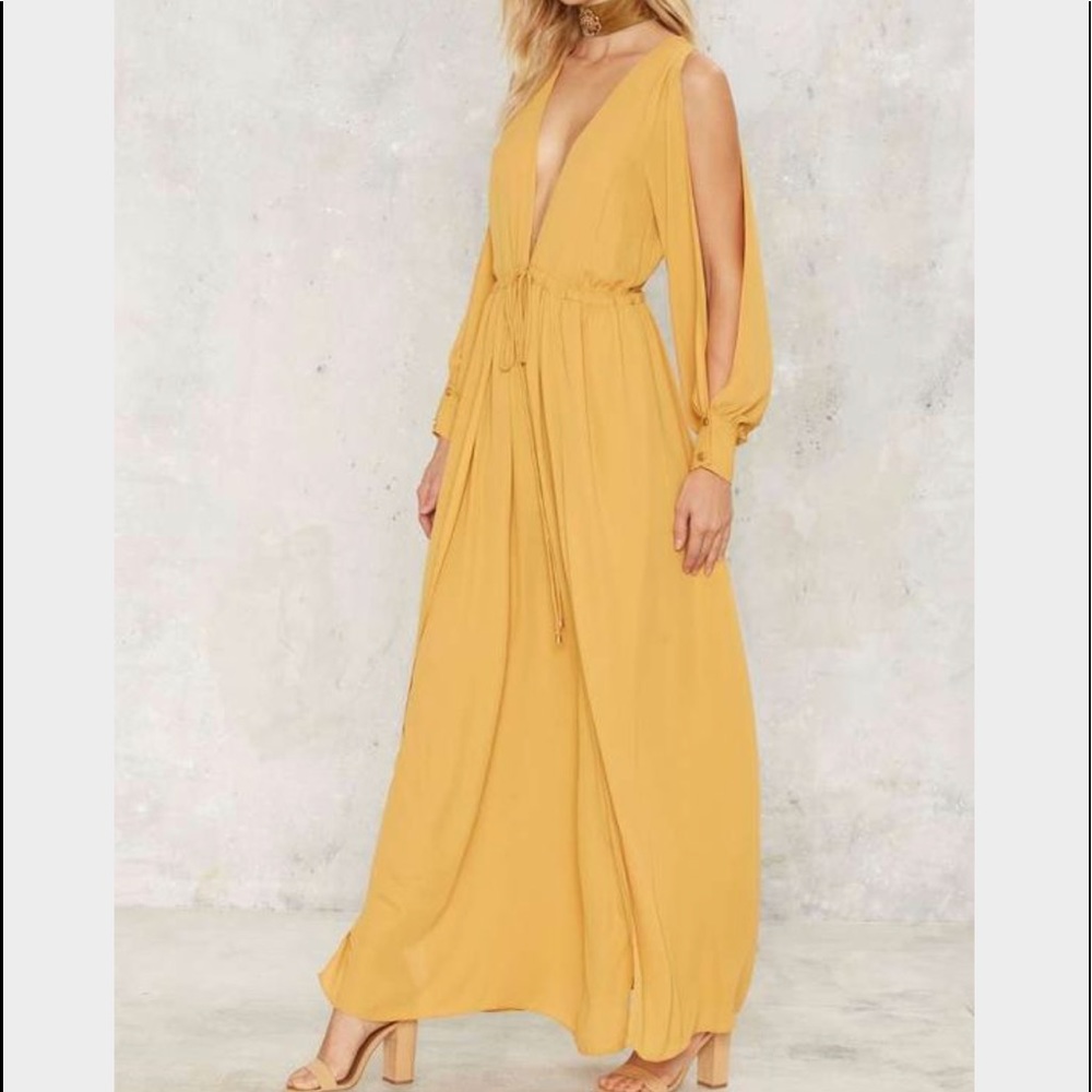 Nasty Gal Laguna Sunrise Slit Dress