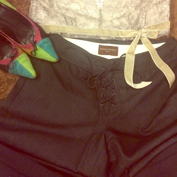 Banana Republic size 6 dark cotton jeans. Like New/EUC - Picture 2 of 5