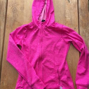 Pink Running Zip Up Hoodie