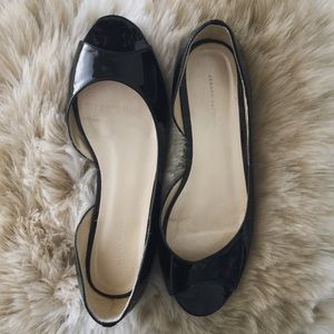Banana Republic patent peep toe flats Banana Republic patent peep toe flats