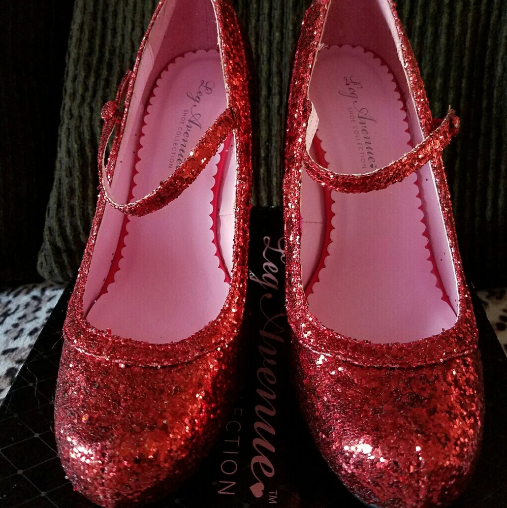 Red glitter high heels (9)