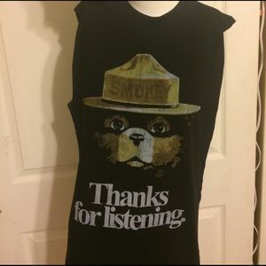 Smokey the bear muscle Tee