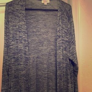 BNWOT Lularoe Sarah Cardigan- heathered blue/gray
