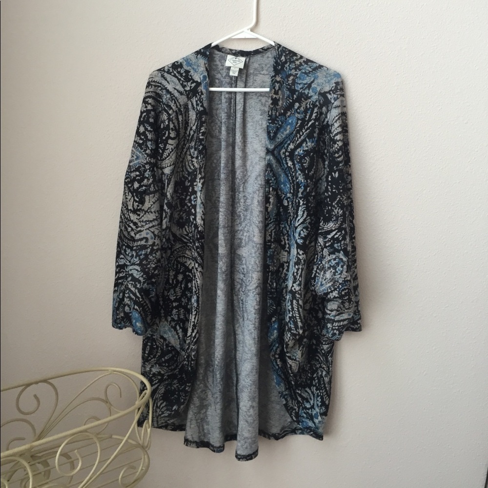 St Johns Bay printed batwing cardigan