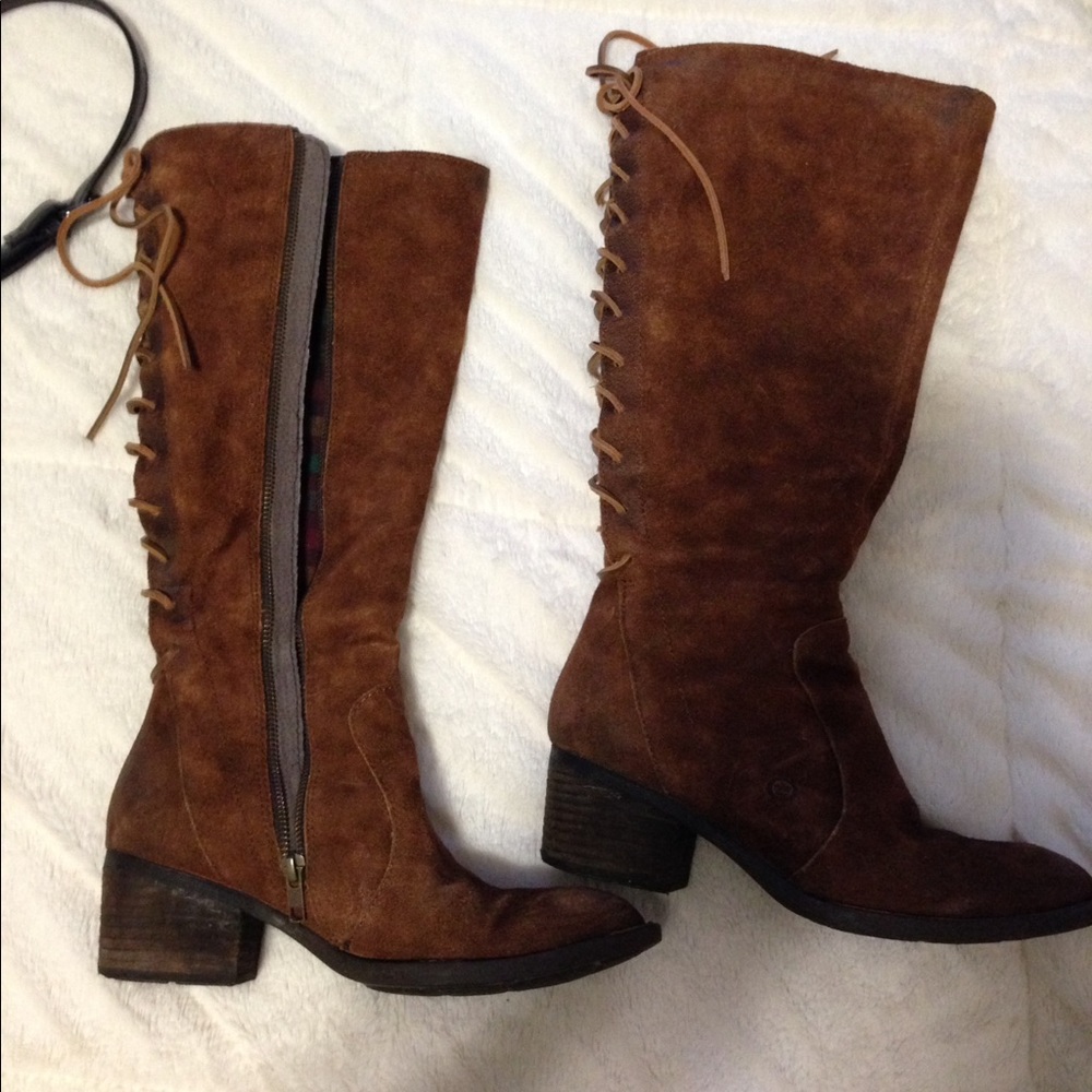 Authentic Born Azurite Lace Up/Zip Up Boots