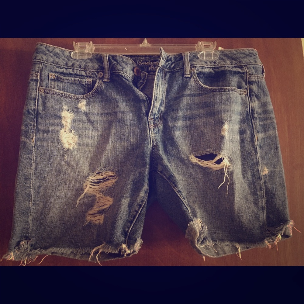 American Eagle Distressed Jean Shorts