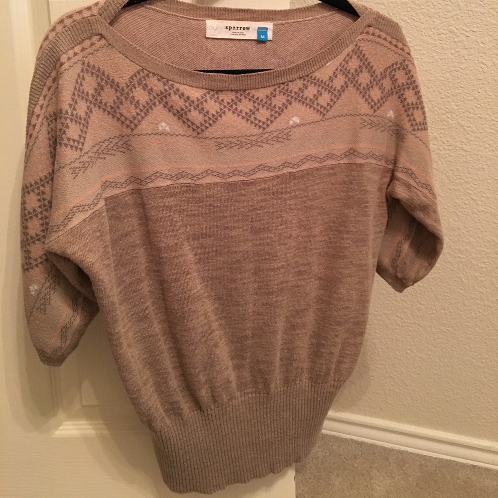 Anthro Print Sweater