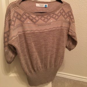 Anthro Print Sweater