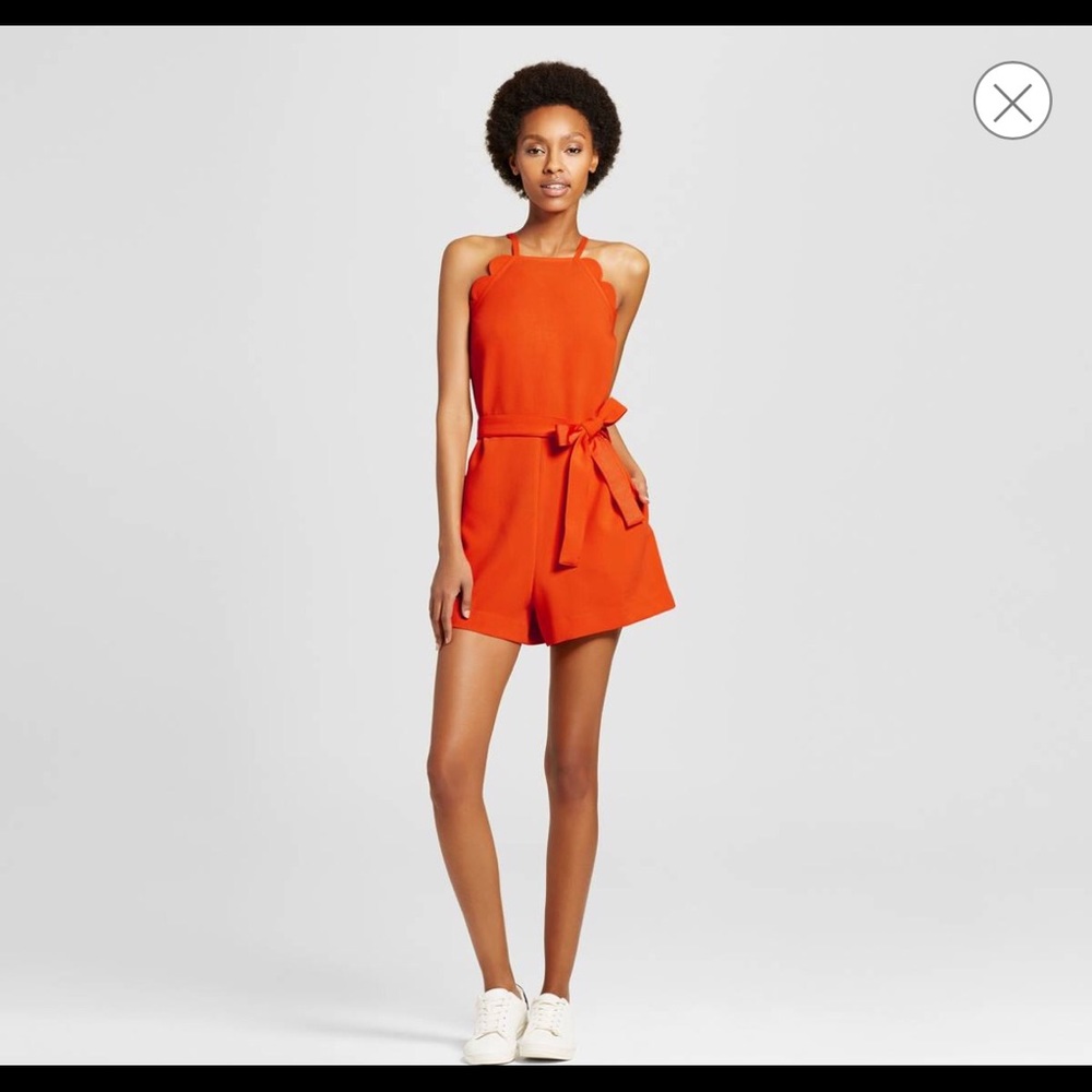 Victoria Beckham for Target Orange Romper XS NWT