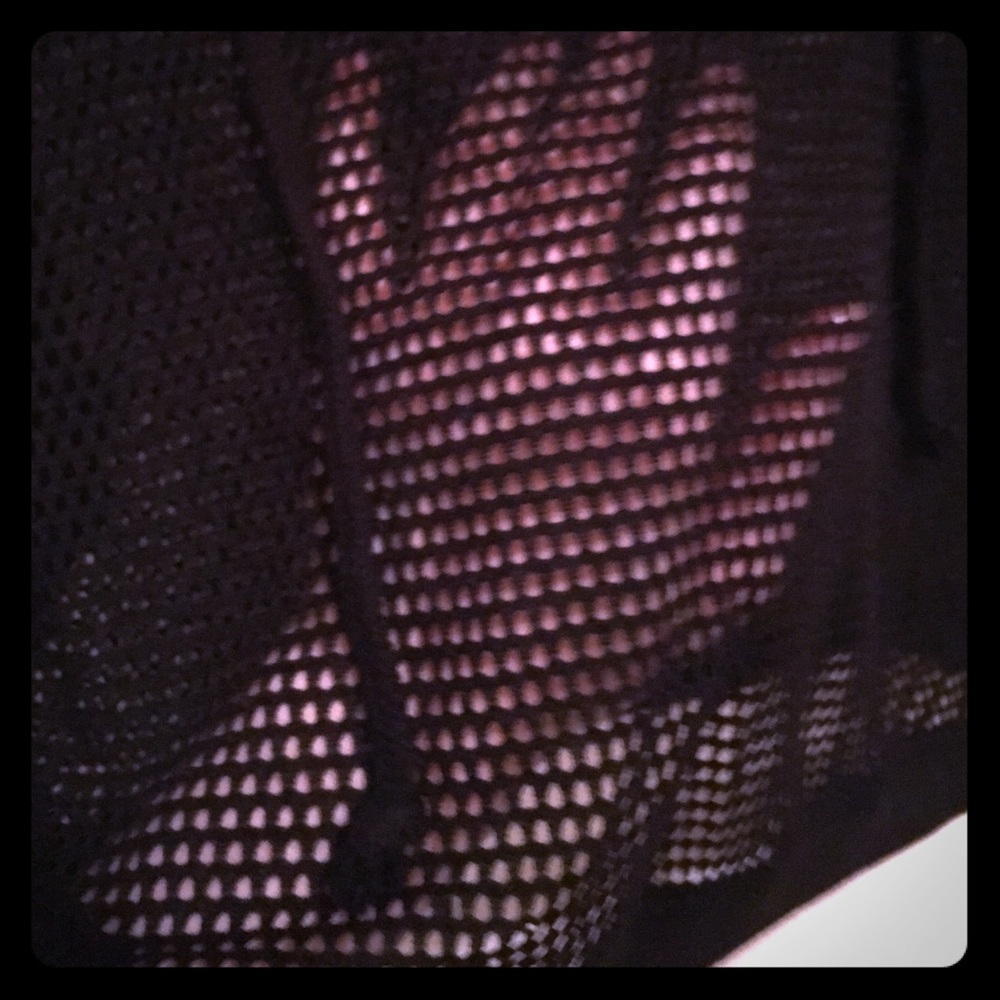 Mesh crop-top hoodie