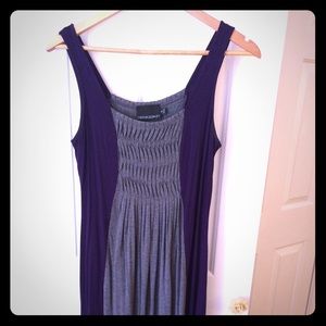 Purple and grey Cynthia rowley stretch dress
