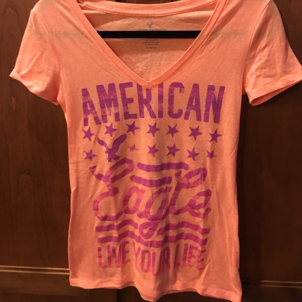 Orange American eagle tshirt