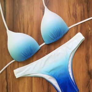 Brand New! Blue Ombré Bikini