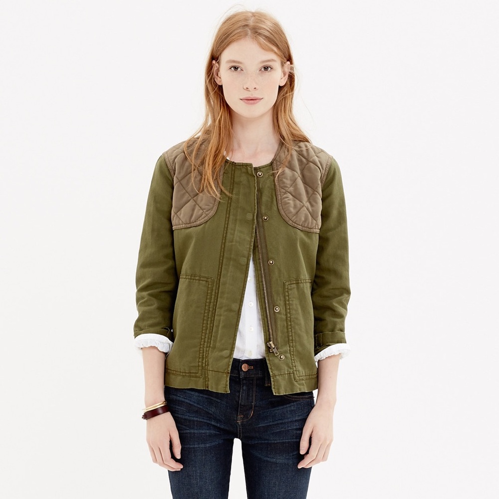 Madewell Quilted Bomber Jacket