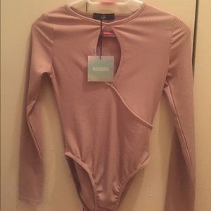 New with tag Missguided long sleeve bodysuit US 4