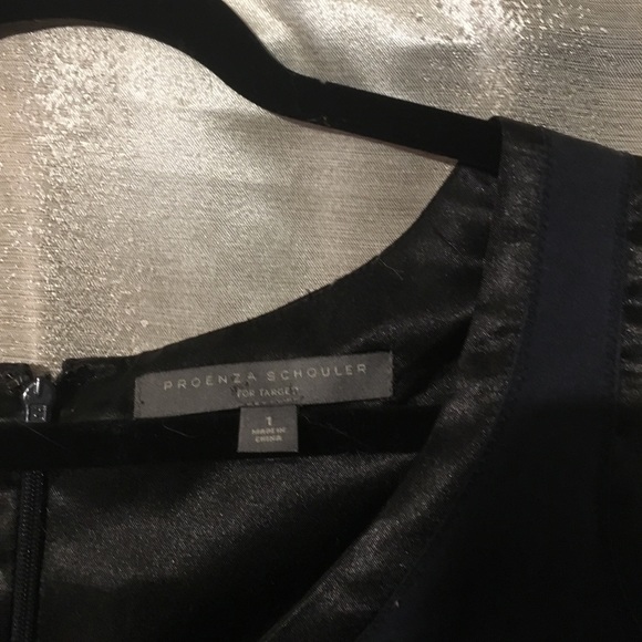 Navy and black silk dress - Picture 2 of 3