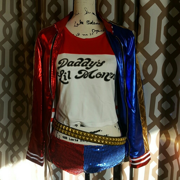 Other - Complete Harley Quinn Halloween Costume L