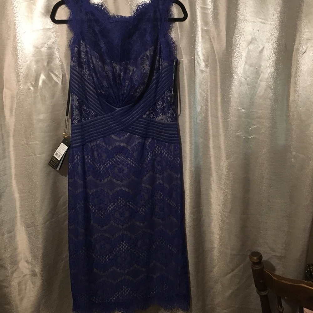 Navy and lace dress never worn
