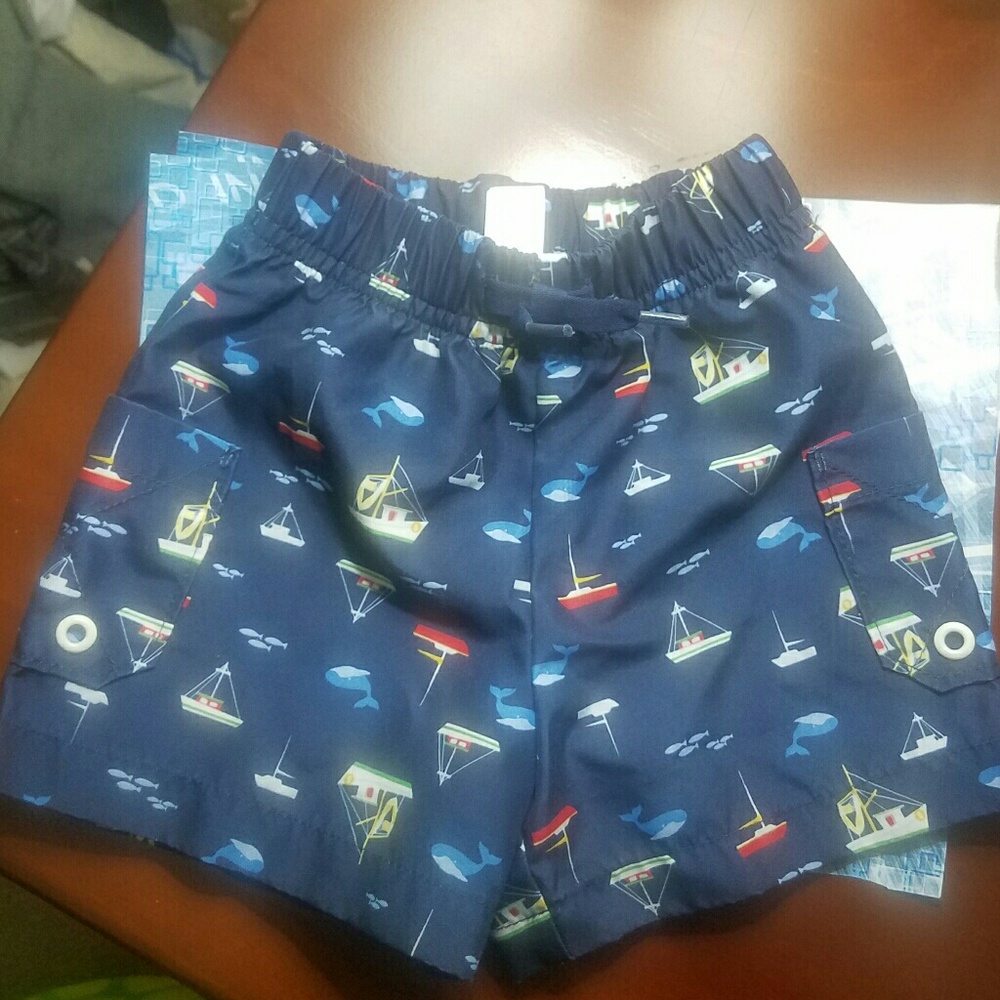 Baby Gap Sailboats & Whales Swim Shorts
