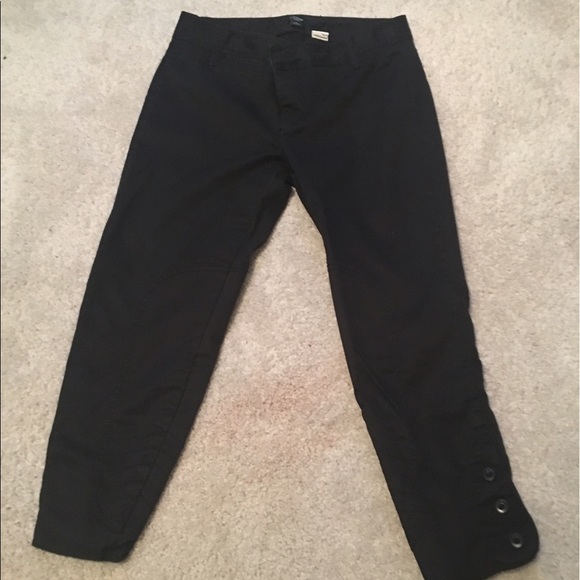 J. CREW BLACK CROPPED PANTS - Picture 3 of 4