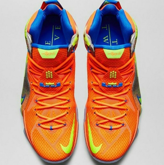 Nike LeBron XII Six Meridians Hyper Crimson Volt M - Picture 2 of 4