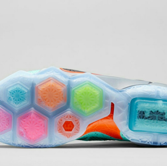 Nike LeBron XII Six Meridians Hyper Crimson Volt M - Picture 4 of 4