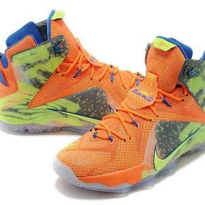 Nike LeBron XII Six Meridians Hyper Crimson Volt M