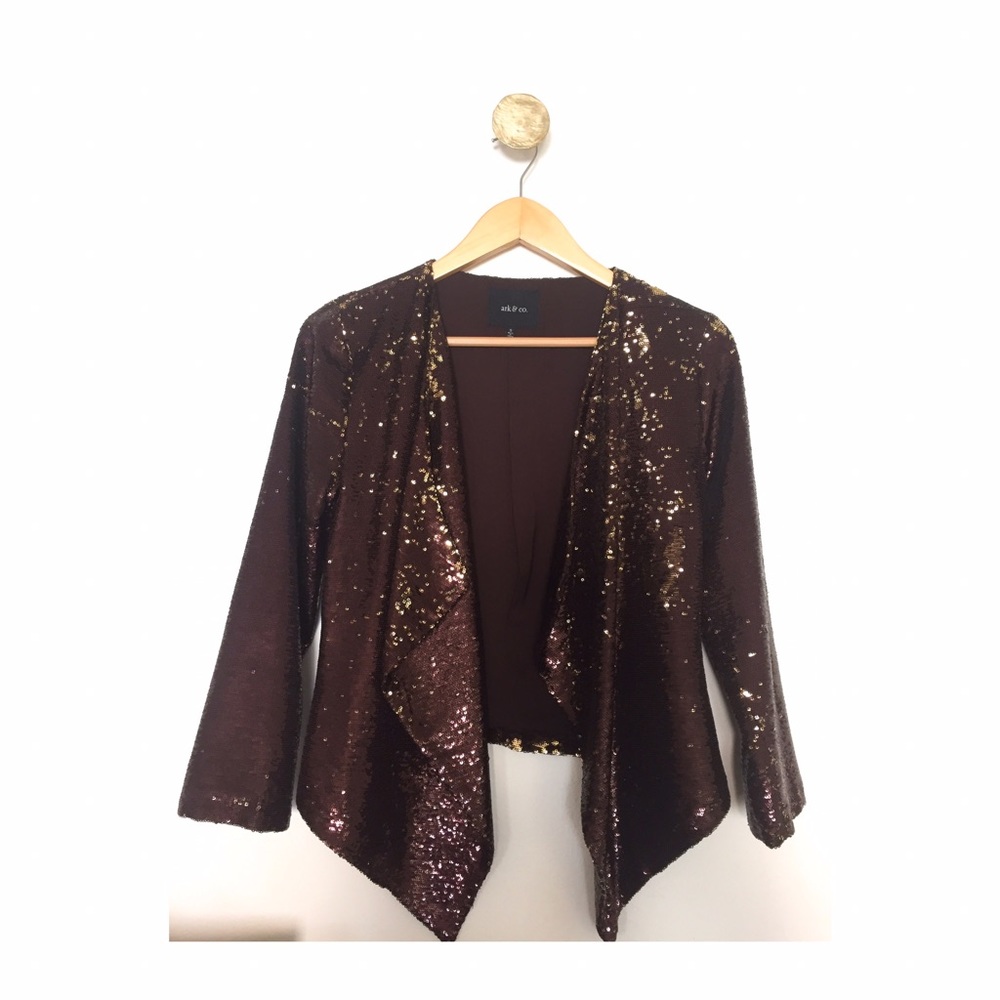 Amazing burgundy sequins blazer - Ark & Co