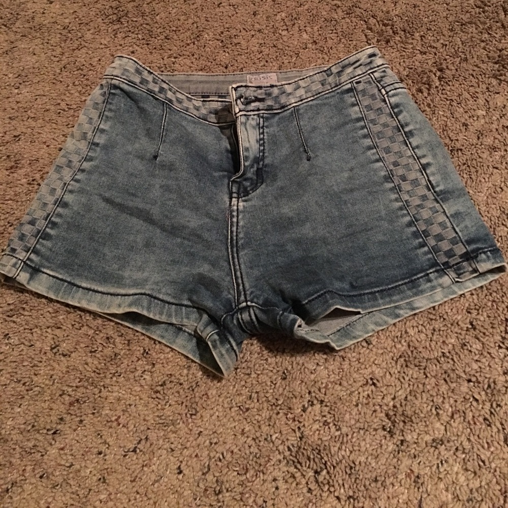 High-waisted shorts