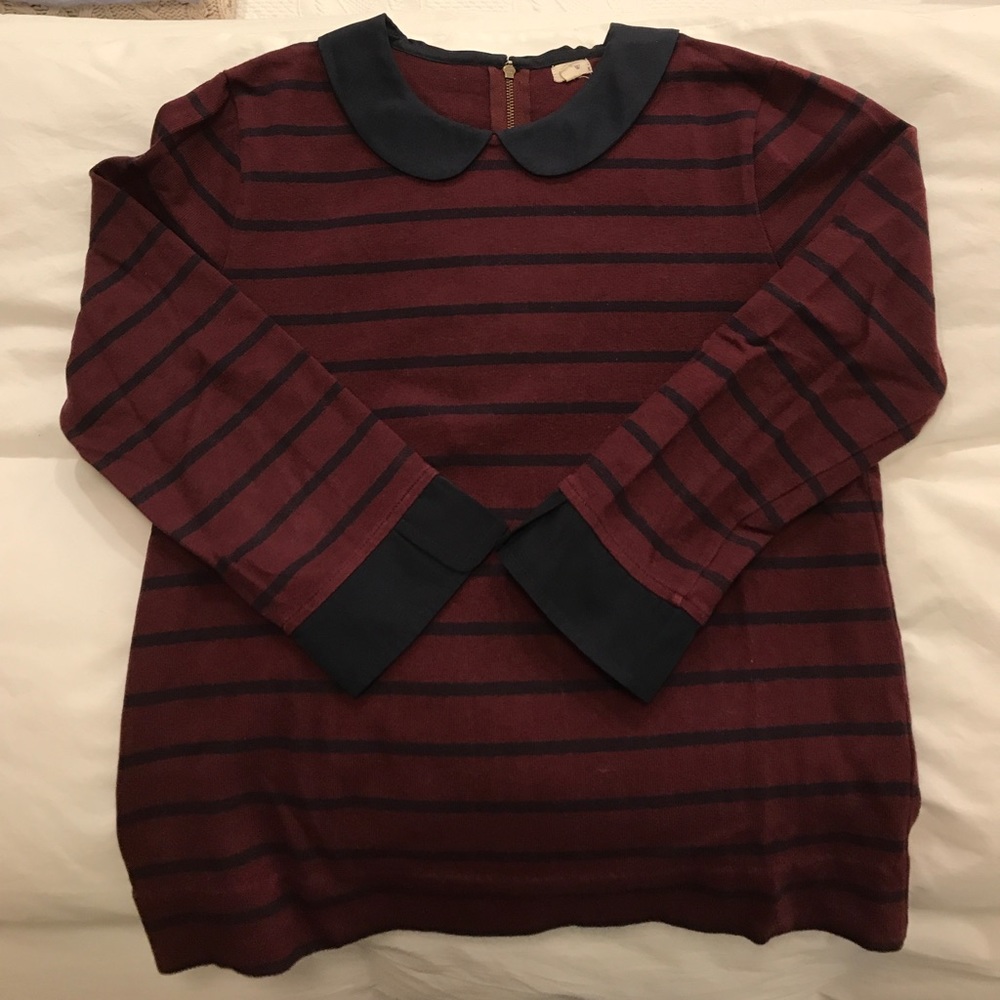 Jcrew top with peter pan collar