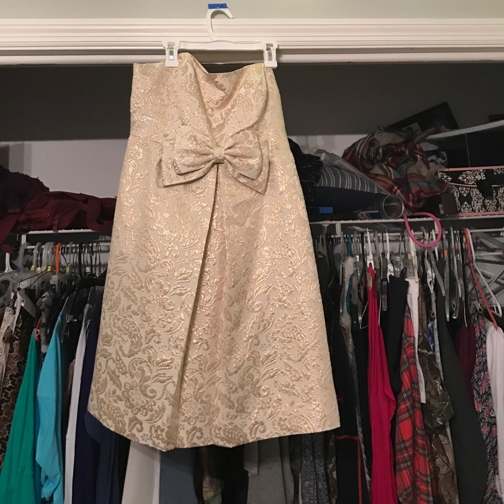 Tan and Gold Lilly Dress NWT