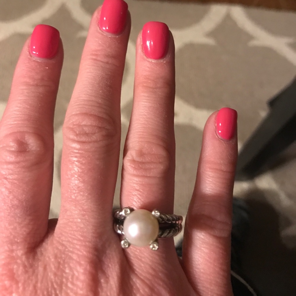 David Yurman Pearl ring size 6