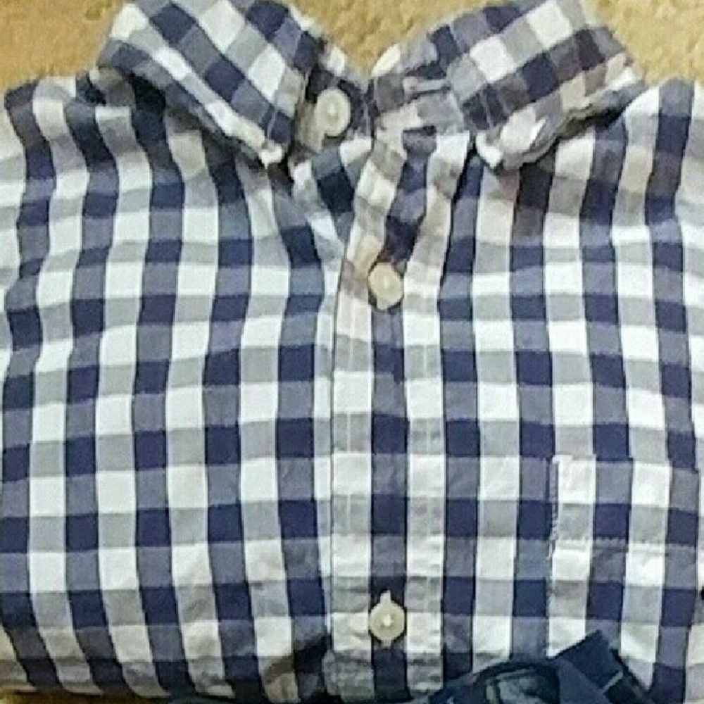 Blue checked shirt
