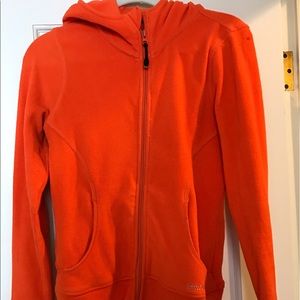 Calvin Klein women's orange fleece jacket!