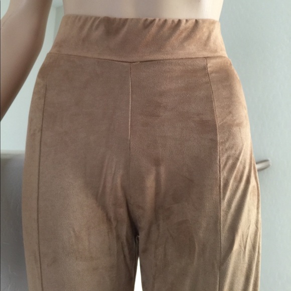Faux suede capris pants - Picture 2 of 7
