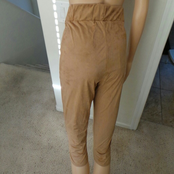 Faux suede capris pants - Picture 5 of 7