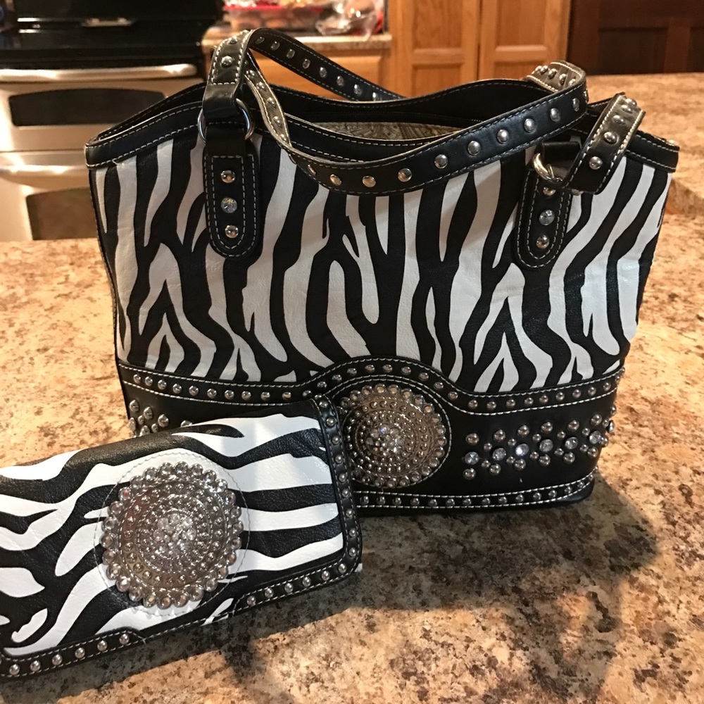 Blazin Roxx purse and wallet set, Western