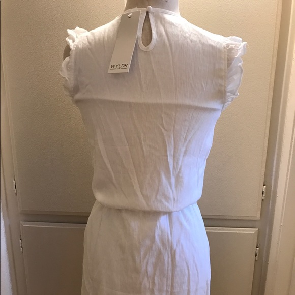 SOLD NWT Wyldr Joplin Mini Dress in white - Picture 4 of 4