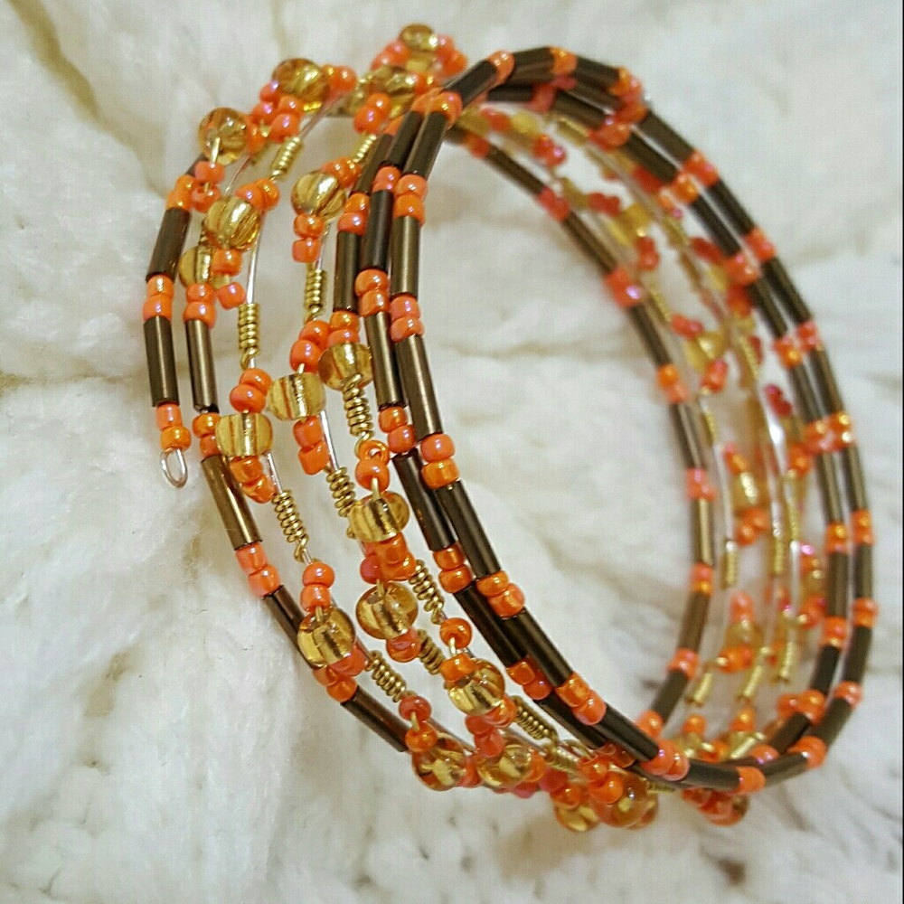 Handcrafted memory wire bracelet