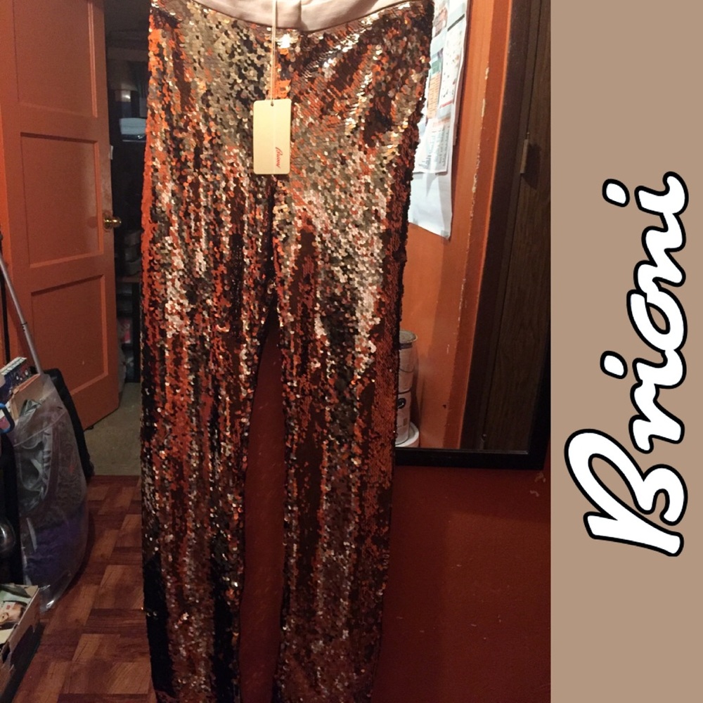 ✨NEW and RARE✨Brioni sequin pants 👖 size 40