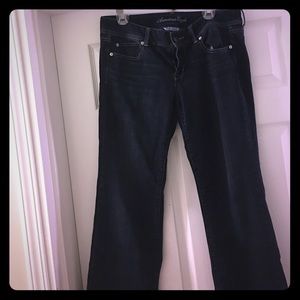 AE Super Stretch Slim Boot Dark Blue Jeans