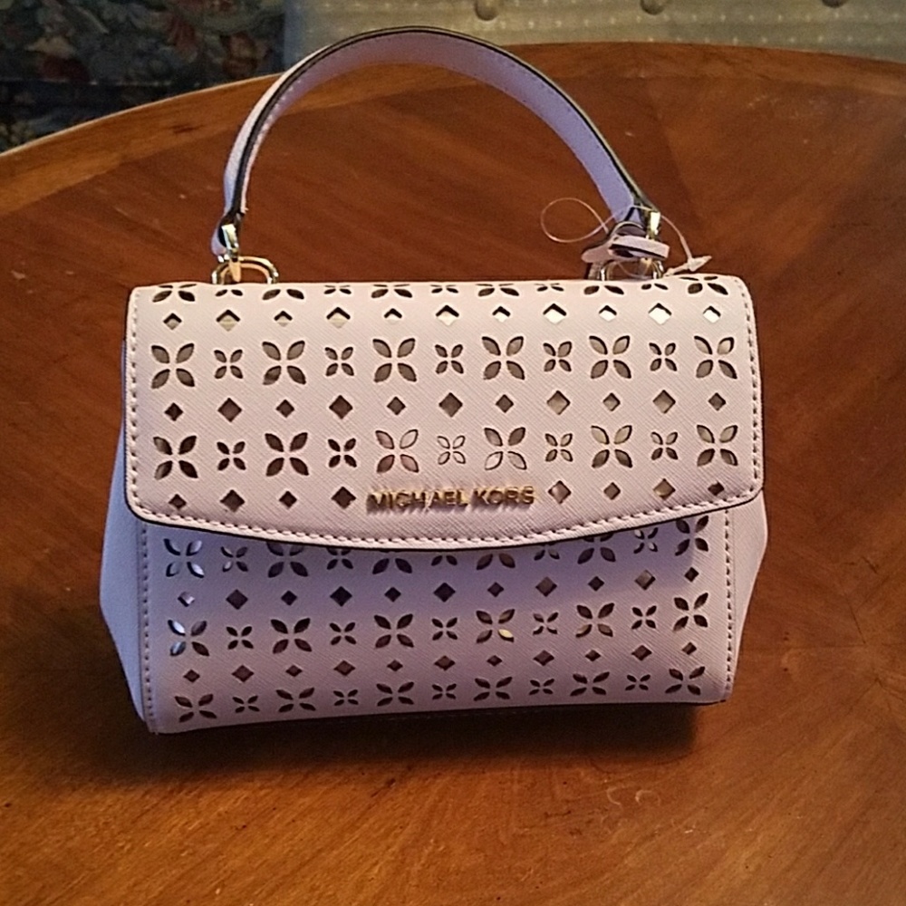 Michael Kors XS Pink Crossbody Leather Purse